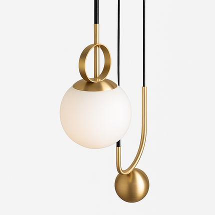 Suspension nordique extensible avec boule en verre design — LZ4X9P