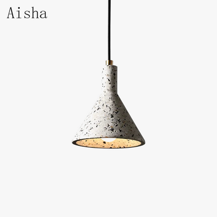 Suspension industrielle rétro en ciment pour bar et café — LZ4D9Q7