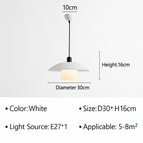 Blanc D40cm / Feu tricolore