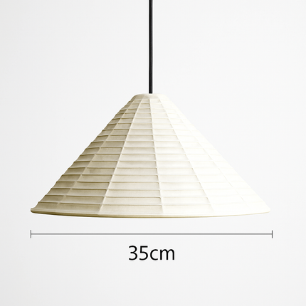 Suspension japonaise circulaire pliable en papier de riz Wabi Sabi — LZ4X9P2