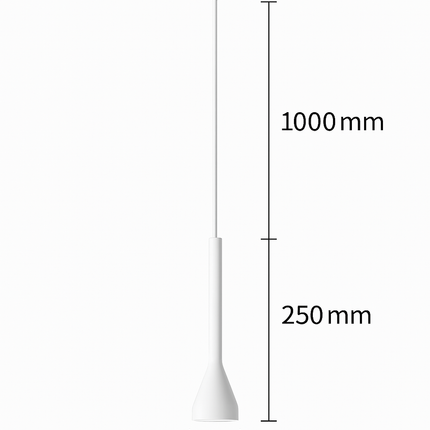 suspension LED Art créatif Long Tube