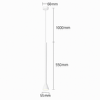 Corps noir 55CM / Blanc 6000K