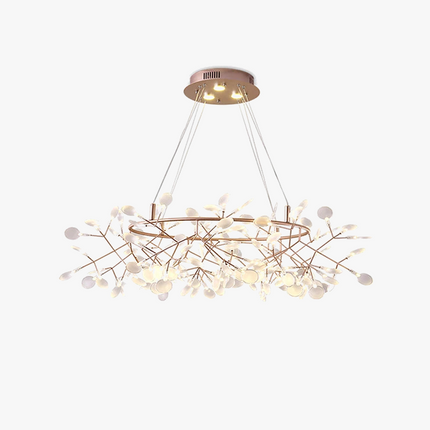 Suspension LED art déco en acier inoxydable et acrylique — LZ4XJ9