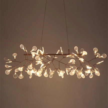 Suspension LED art déco en acier inoxydable et acrylique — LZ4XJ9