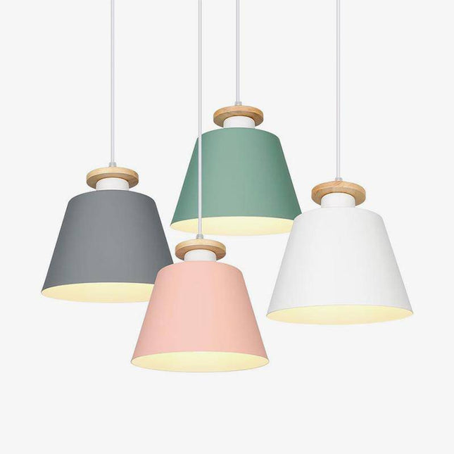Suspension LED conique multicolore pour restaurant — LZ4T9XQ