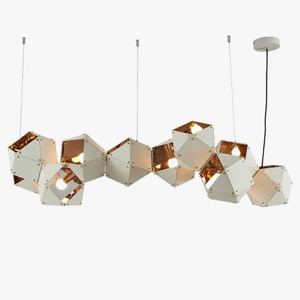 Suspension LED cube au style art déco universel — LZ4X9P