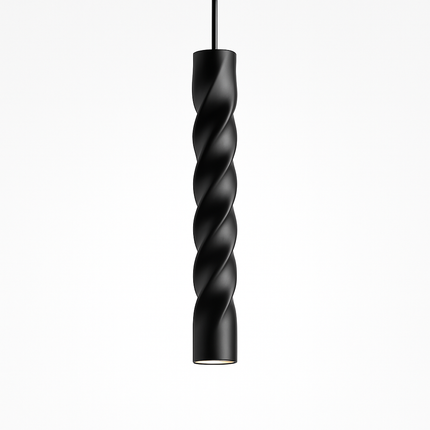 Suspension LED design cylindrique en spirale Pipe