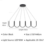 Noir L30cm / Blanc chaud (pas de RC)