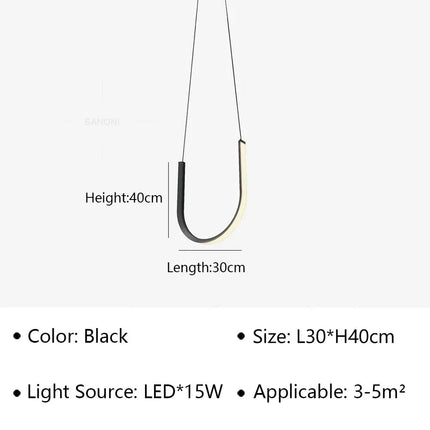 Suspension LED moderne pour intérieur hôtel et villa — LZ4X9T1
