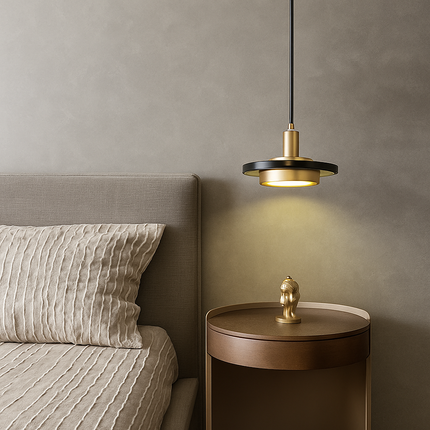 Suspension LED nordique en fer et marbre pour intérieur — LZ4P9XJ