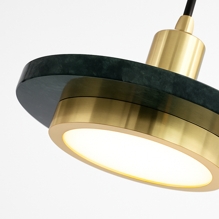 Suspension LED nordique en fer et marbre pour intérieur — LZ4P9XJ