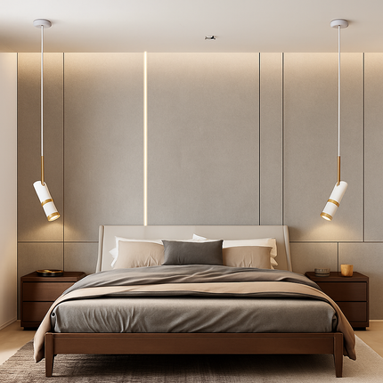 Plafonnier LED suspension design nordique rotatif et réglable — LZ4X9T2