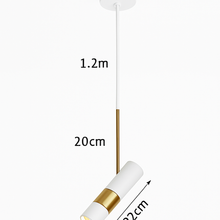 Plafonnier LED suspension design nordique rotatif et réglable — LZ4X9T2