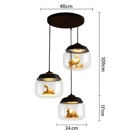 Suspension LED animaux nordiques mignons décoratif — LZ4X9T