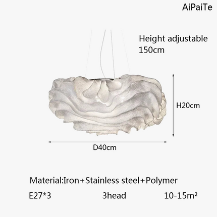 Suspension LED en acier inoxydable au design nordique moderne — LZ4X9Q