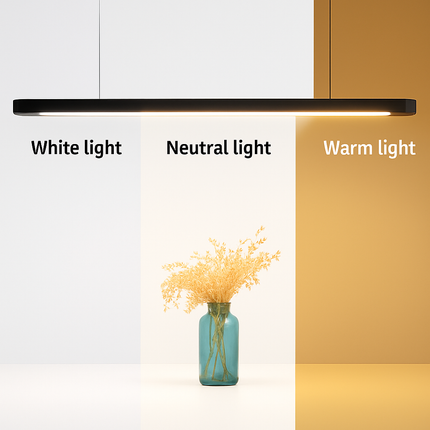 Suspension LED ovale en bois au design nordique moderne à longue bande — LZ4X9Q2M