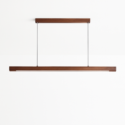 Suspension LED ovale en bois au design nordique moderne à longue bande — LZ4X9Q2M