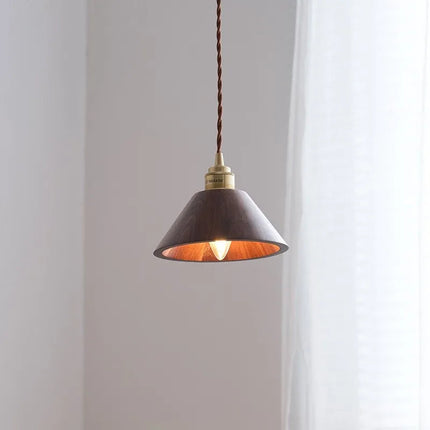Suspension LED en bois style nordique moderne pour loft — LZ4X9P