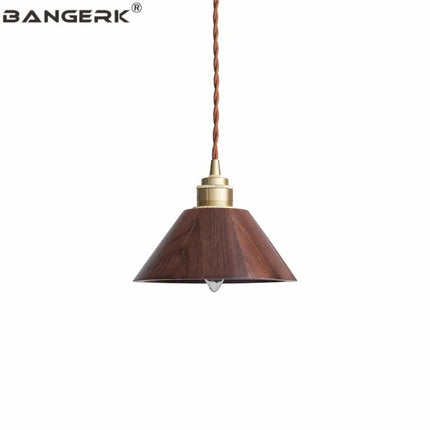 Suspension LED en bois style nordique moderne pour loft — LZ4X9P