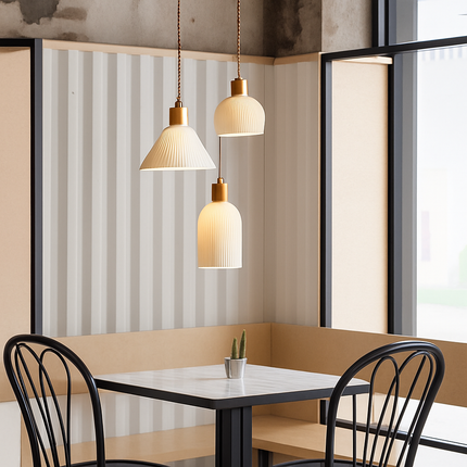 Suspension LED design en céramique aux formes variées — LZ4X9P