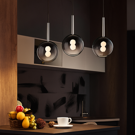 Suspension LED moderne en métal et acrylique style nordique — LZ4F7Q2