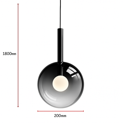 Suspension LED moderne en métal et acrylique style nordique — LZ4F7Q2