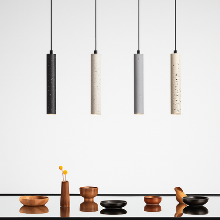 Suspension LED en ciment au style industriel authentique — LZ4X9P2Q