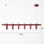 150 cm-12 lumières-rouge / 3000K