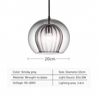 LPL133 Gris 20cm / Blanc chaud
