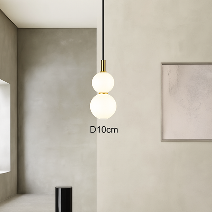 Suspension LED en verre gris fumé au style nordique — LZ4P9XQ