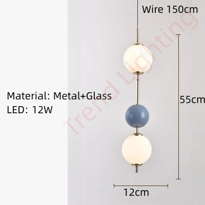 Suspension LED en verre à fil réglable lumière 4000K — LZQ7N2
