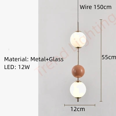 Suspension LED en verre à fil réglable 4000K — LZ4X9P2