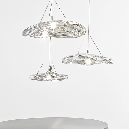 Suspension LED design nordique en verre Manta — LZ4X9P2