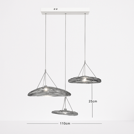 Suspension LED design nordique en verre Manta — LZ4X9P2