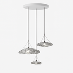 Base ronde à 3 lumières / Lumière chaude 3000K