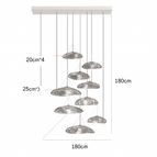 Base longue à 9 lumières / Lumière chaude 3000K