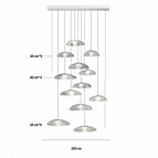Base longue à 12 lumières / Lumière chaude 3000K