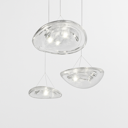 Suspension LED design nordique en verre Manta — LZ4X9P2