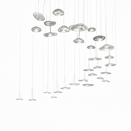 Suspension LED design nordique en verre Manta — LZ4X9P2
