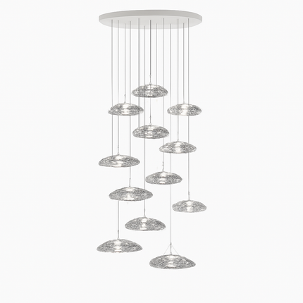 Suspension LED design nordique en verre Manta — LZ4X9P2