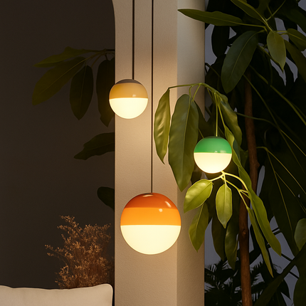 Suspension LED en verre au design nordique pour chambre ou hôtel — LZ4X9P