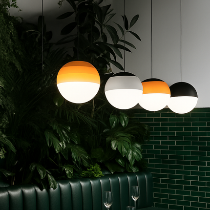 Suspension LED en verre au design nordique pour chambre ou hôtel — LZ4X9P