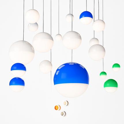 Suspension LED en verre au design nordique pour chambre ou hôtel — LZ4X9P