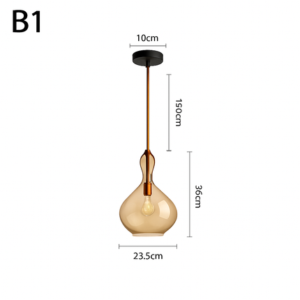 Suspension LED en verre décorative pour bars — LZ4X9P2