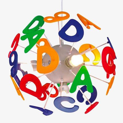 Suspension LED enfant avec lettres colorées de l'alphabet — LZ7XQ2