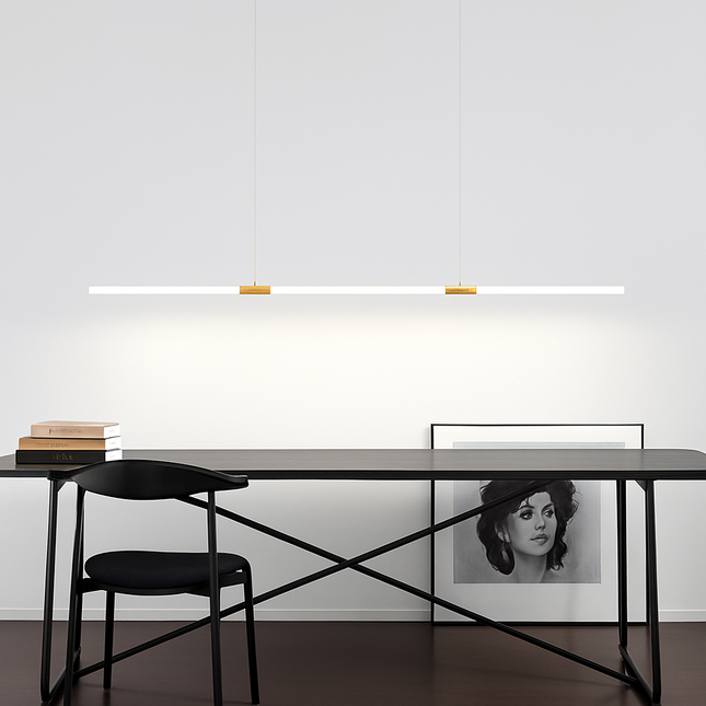 Suspension LED bronze avec télécommande pour salle à manger — LZ4X9P