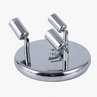 Boîtier argenté / Aucune ampoule incluse