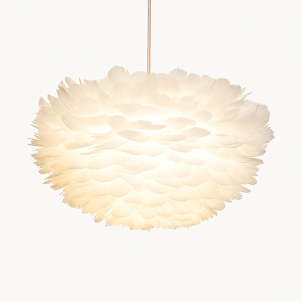 Suspension LED moderne fleurie blanche