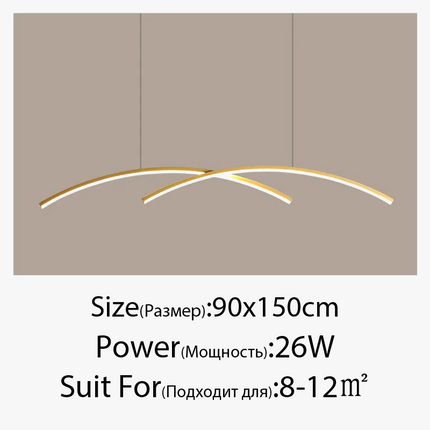 Suspension LED moderne à intensité variable pour éclairage intérieur — LZ4X9P
