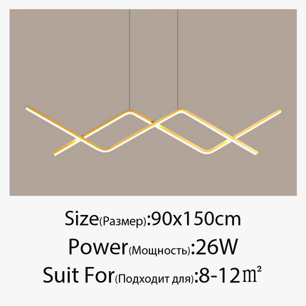 Suspension LED moderne à intensité variable pour éclairage intérieur — LZ4X9P